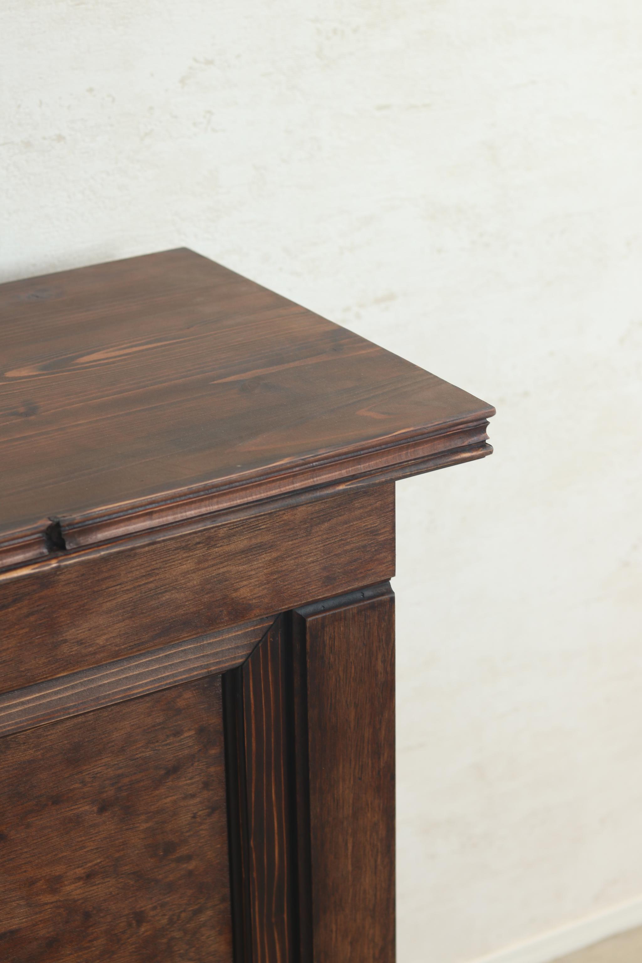 折畳みアンティークカウンター 折りたたみテーブル レジ台 キャッシャー 受付 ディスプレイ 店舗什器 マルシェ | 5枚目